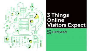 Discover the three things visitors expect when visiting your website and how BirdSeed can satisfy & convert your visitors into customers.